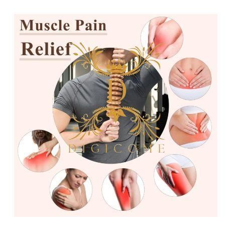 Rouleau de massage Bouncy Premium au design incurvé, outils de massage thérapeutique en bois pour la sculpture du corps,