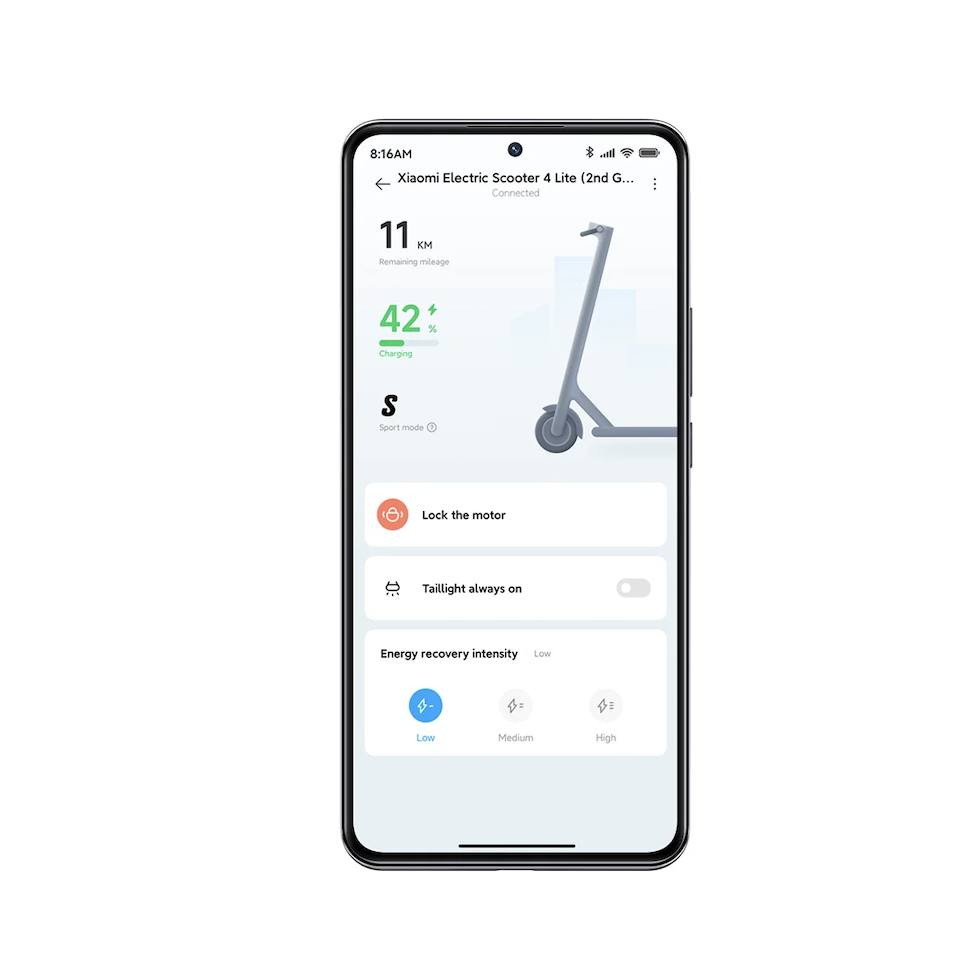 Trottinette électrique XIAOMI 4 Lite 2nd Gen Maroc