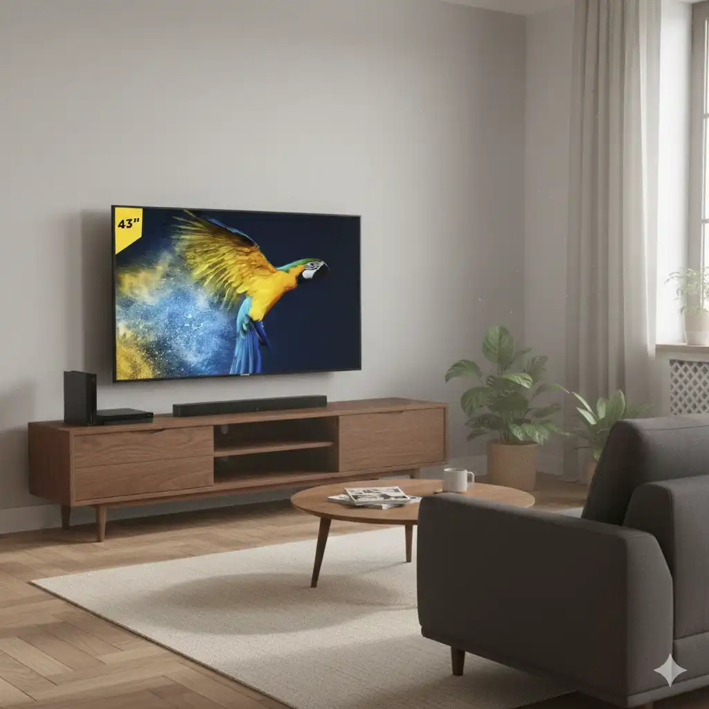 Smart TV 43" - Morsat - Android 14 - FHD - Récepteur TNT - 2 Télécommandes