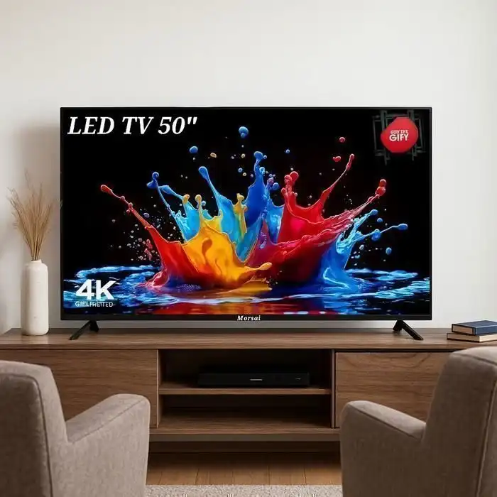Smart TV 50" - MORSAT - Android 14 - 4K UHD - Récepteur TNT