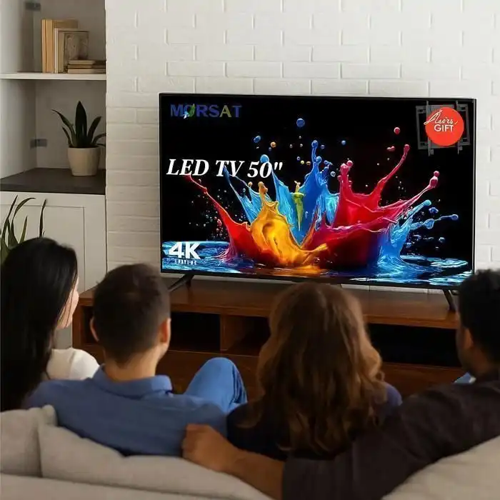 Smart TV 50" - MORSAT - Android 14 - 4K UHD - Récepteur TNT