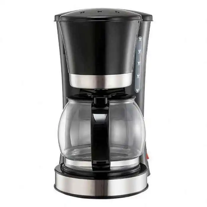 Machine à café - KRÖHLER - PECM-123 - 12 tasses - Système anti-gouttes - Carafe en verre