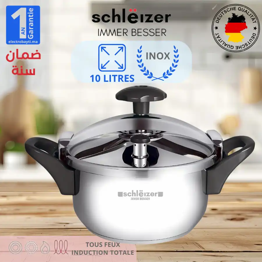 schlëizer - Cocotte Minute - Autocuiseur - INOX - 10 Litres
