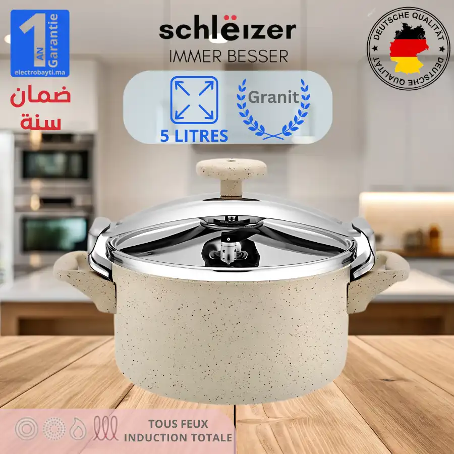 Cocotte Minute - Autocuiseur - Revetement Granit - 5 Litres