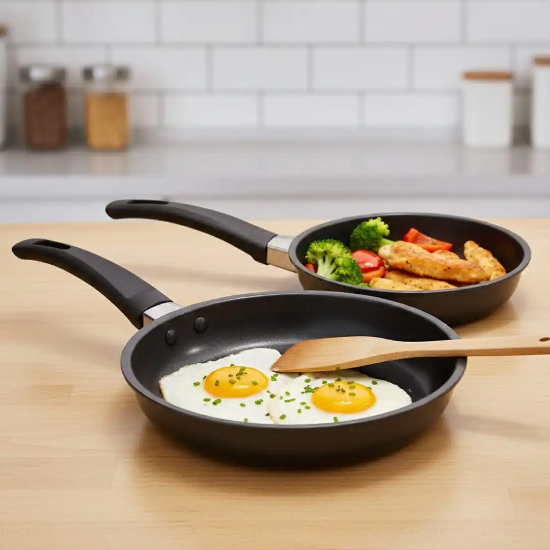 Duo de petites Poêles anti adhesive -2 crêpière-15&17 cm