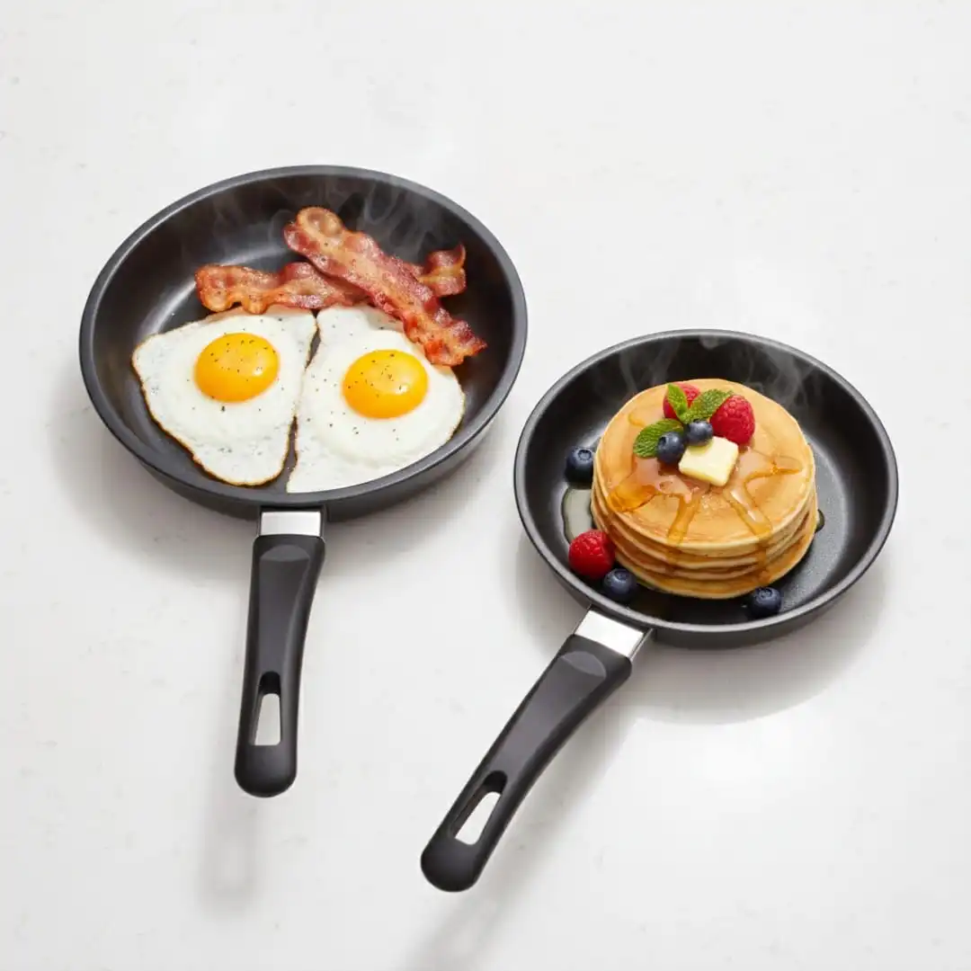 Duo de petites Poêles anti adhesive -2 crêpière-15&17 cm