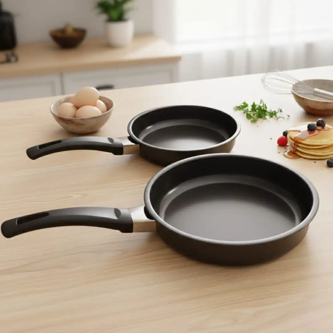 Duo de petites Poêles anti adhesive -2 crêpière-15&17 cm