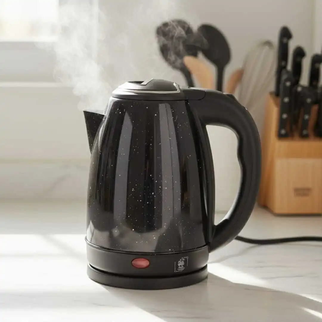 Bouilloire Électrique en Inox Noir 2L – 1500W – Chauffage Rapide et Sécurisé haute qualite