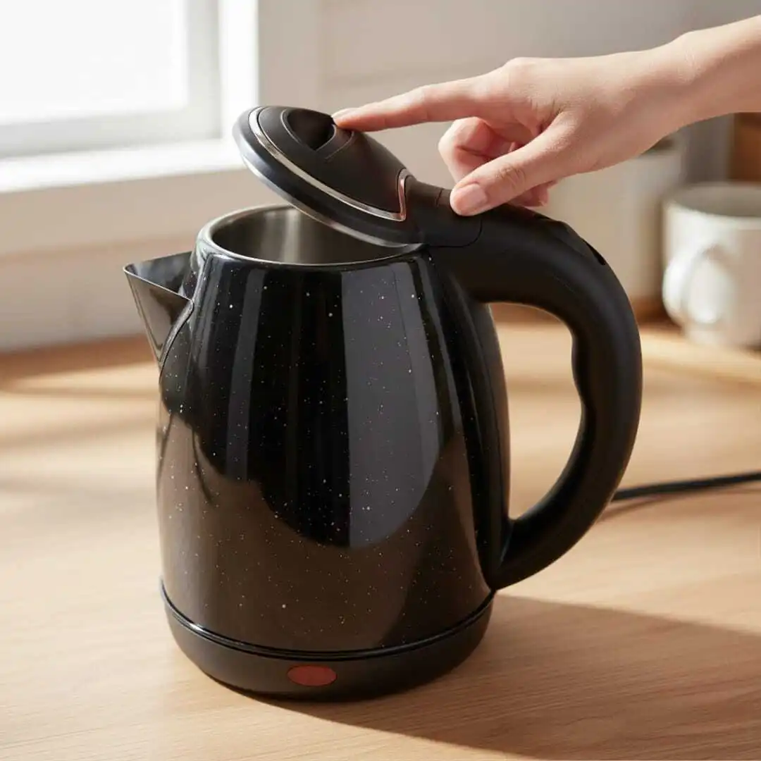 Bouilloire Électrique en Inox Noir 2L – 1500W – Chauffage Rapide et Sécurisé haute qualite