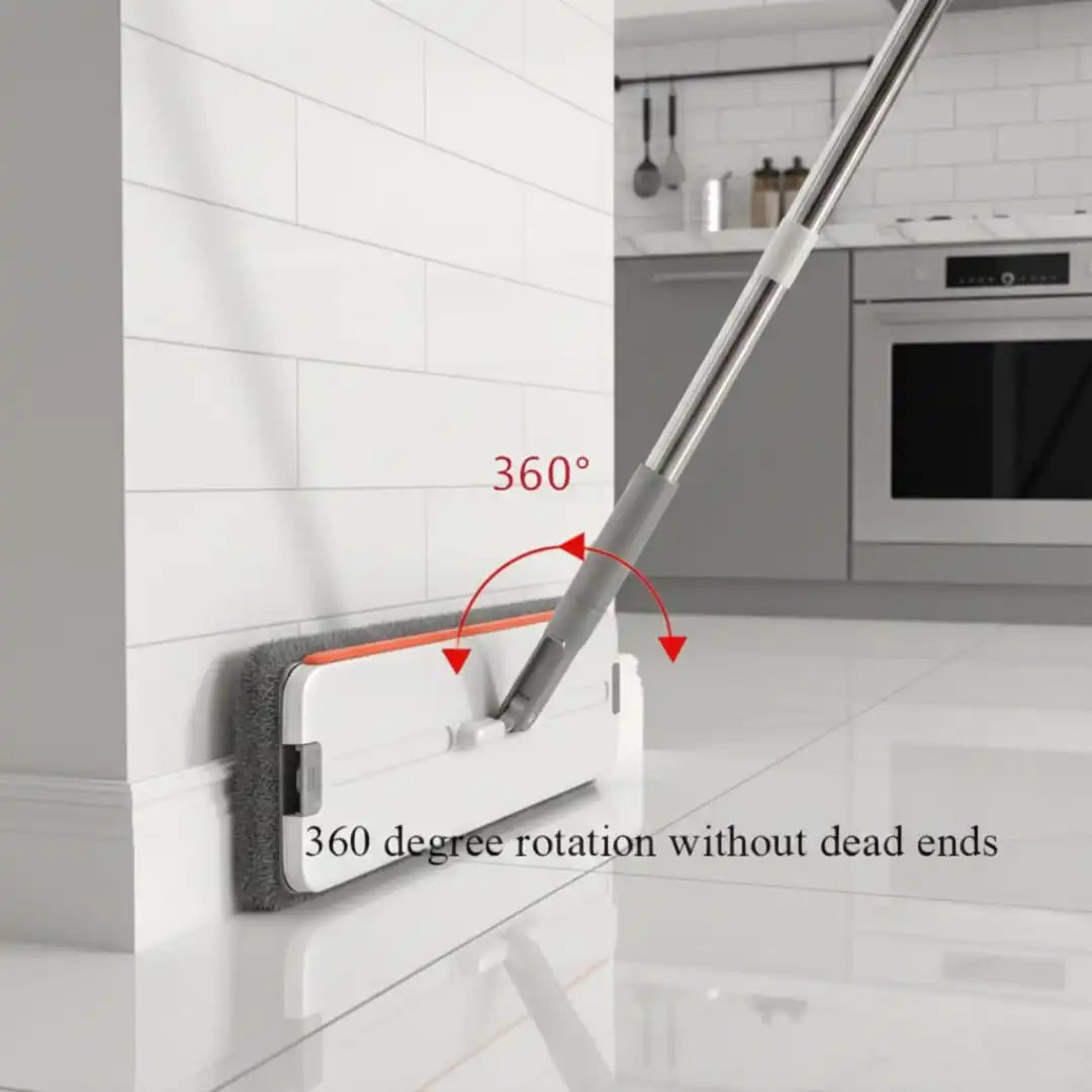Serpillère seau &essoreuse,2 recharges ser- réutilisables-système de nettoyage du sol