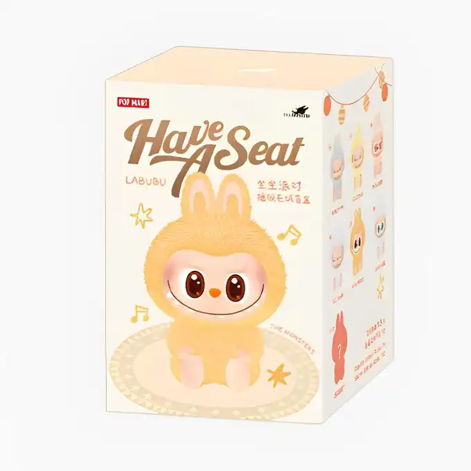 Labubu tissu mystérieux boîte aveugle cœur battement Macaron série poupée Labu tissu peluche sac à dos pendentif,