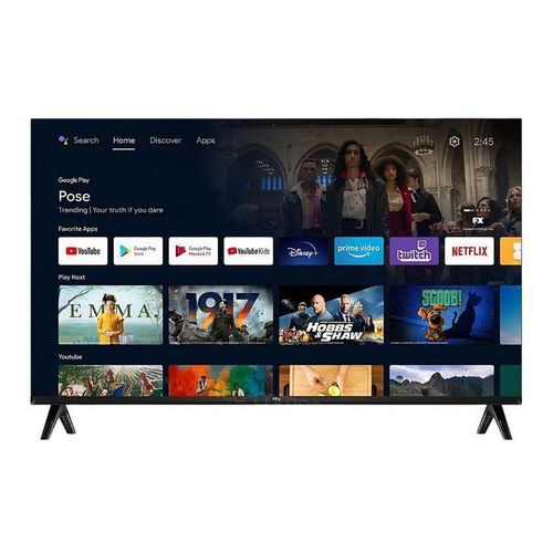 K:OLN Téléviseur Intelligent 32" HD avec Récepteur Intégré + TNT + HDMI + USB + Support Mural