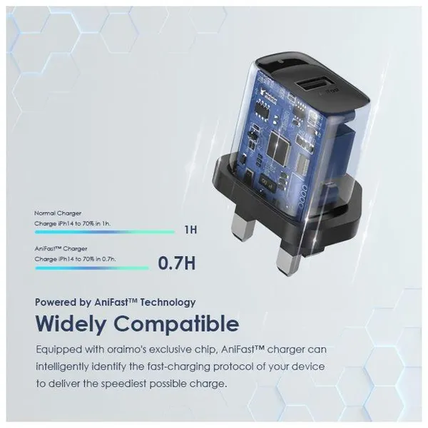 oraimo FireFly 3 Kit de chargeur mural 10 W