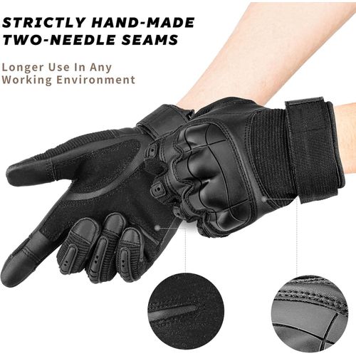 Gants de Moto Tactiques Confort Anti-Glisse et Coqués