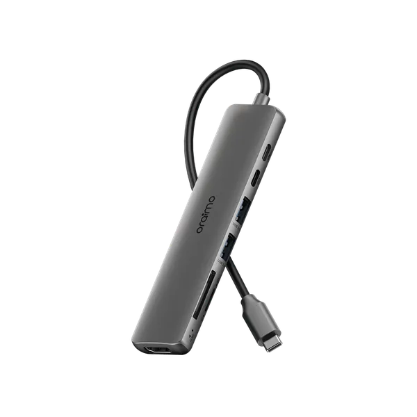 oraimo PowerTrans Hub USB-C 7 en 1 Adaptateur multifonctionnel Station d'accueil