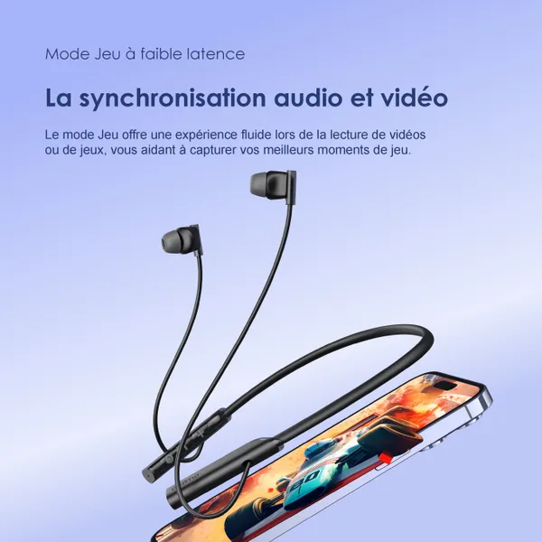 oraimo Necklace Lite Casque sans fil à vibration d'appel