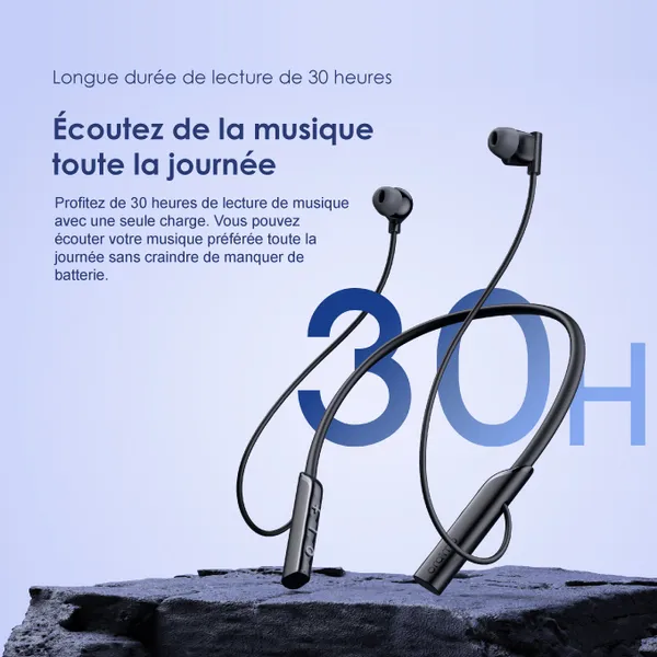 oraimo Necklace Lite Casque sans fil à vibration d'appel