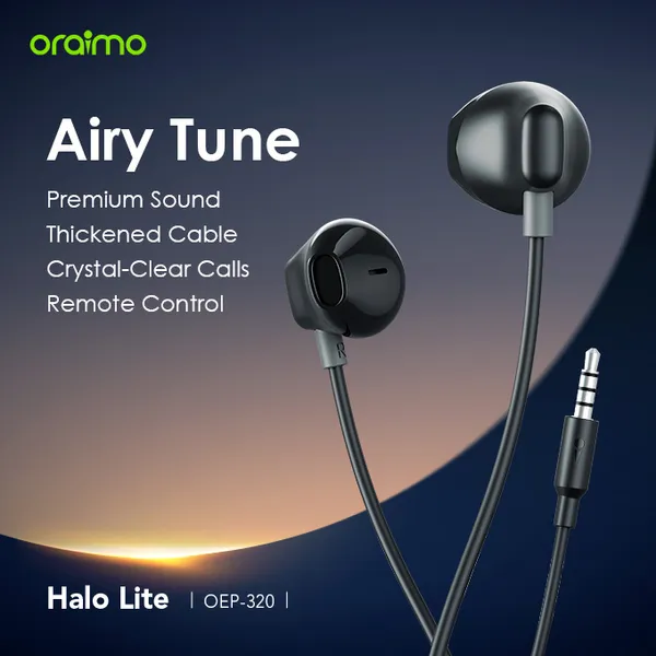 oraimo Halo Lite 3.5MM Écouteurs Intra-auriculaires