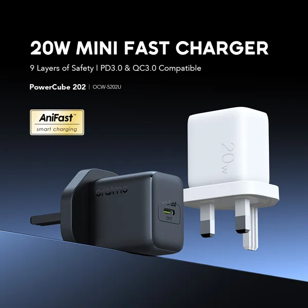 oraimo PowerCube 202 Type 20W Compatible Charger Kit