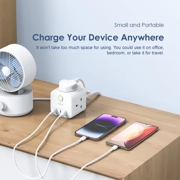 oraimo PowerHub 2 1.5M 6-in-1 Power Cube