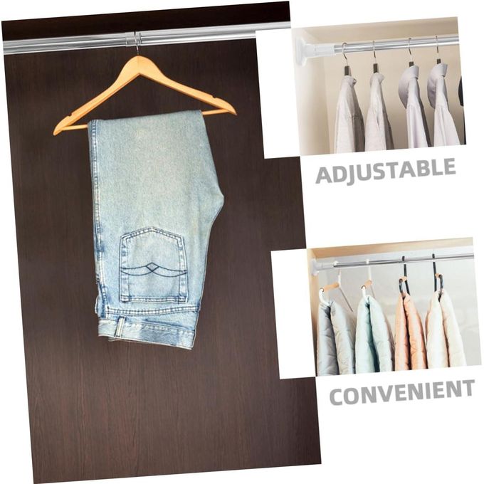 Tringle télescopique extensible, Rideau de douche, crochet et barre