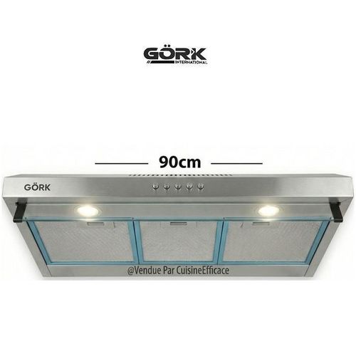 Gork DUEO PLAQUE + HOTTE 90cm en inox