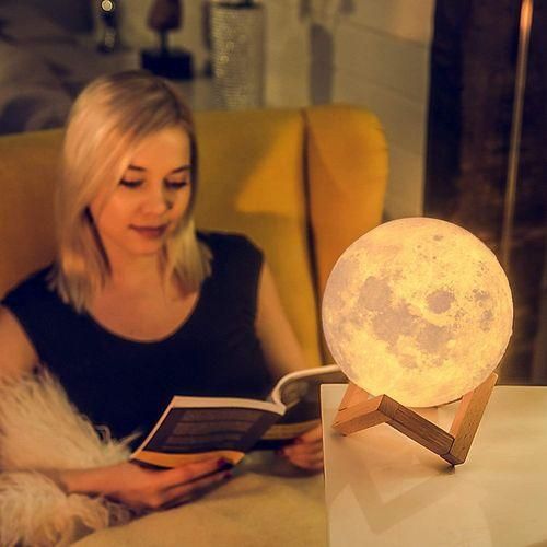 MOON LAMPE LED,Rechargeable,Avec Télécommande, 3D,16 couleurs, Nouvel Arrivage