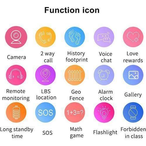 Montre intelligente connectée enfant Smart watch Smartwatch GP S,Camera,SOS,SIM