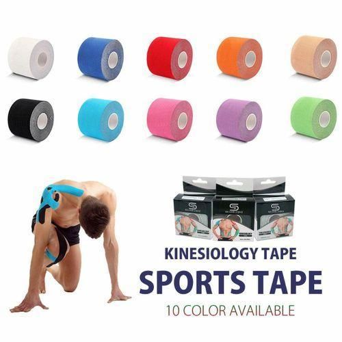 Kinesiology Tape Bande Elastique de Kinésiologie et Lifting du Visage 5cm x 5m Adhésif, Résistant à L'eau