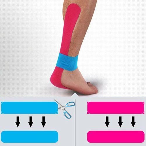 Kinesiology Tape Bande Elastique de Kinésiologie et Lifting du Visage 5cm x 5m Adhésif, Résistant à L'eau