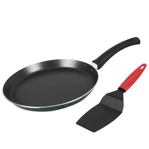 Lamacom Crêpière & Poêle antiadhérente pour réussir vos crêpes Baghrirs & pancakes 21 Cm