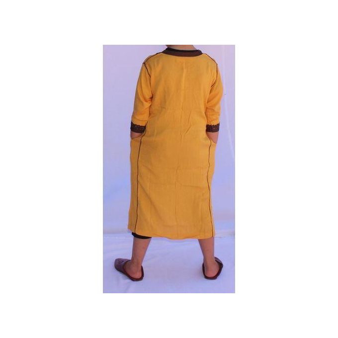 Jabador Maroc Caftan petit khalil garçon - moutarde