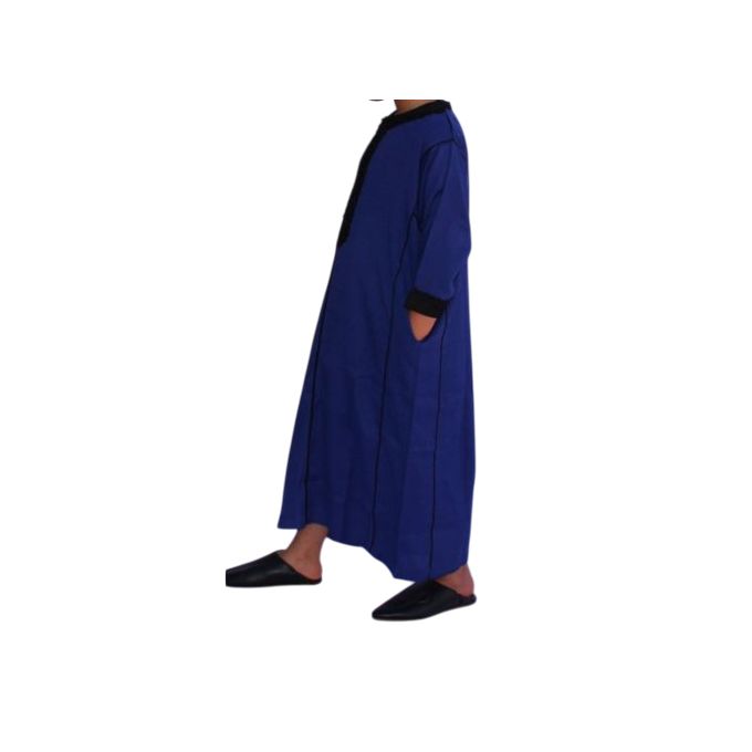 Jabador Maroc Caftan petit khalil garçon - Bleu Majorelle
