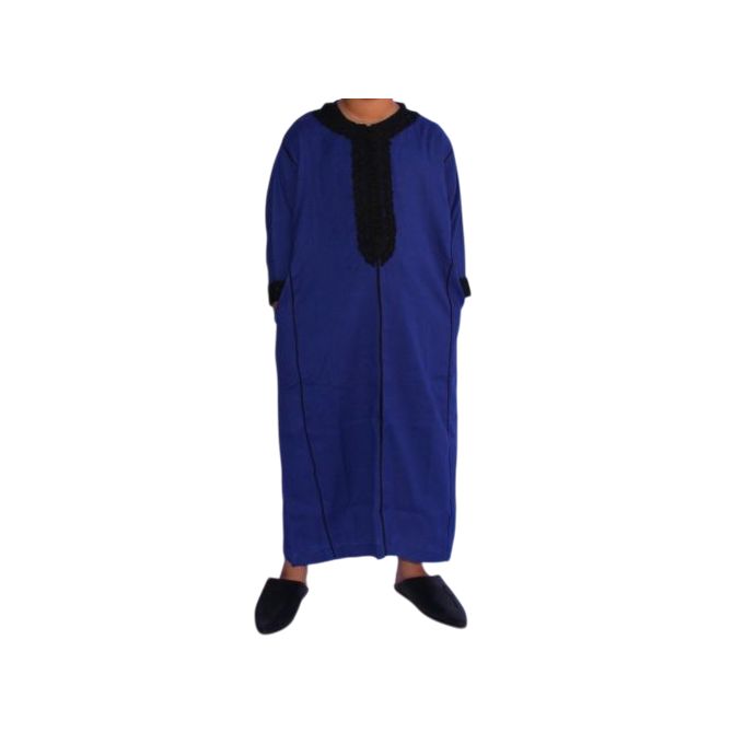 Jabador Maroc Caftan petit khalil garçon - Bleu Majorelle