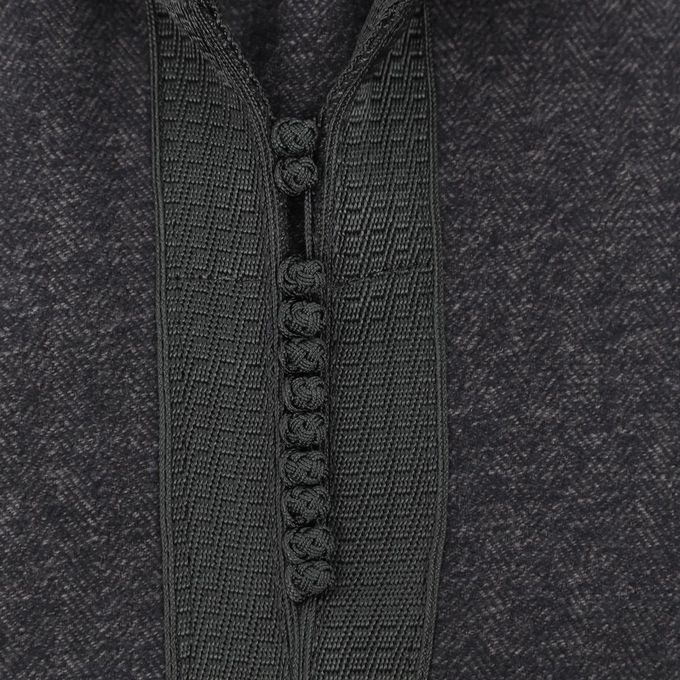 Jabador Maroc Djellaba Flanelle Garçon haute qualité - Gris Bleu