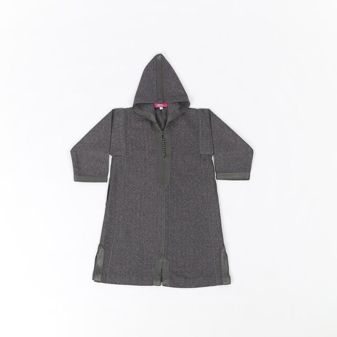 Jabador Maroc Djellaba Flanelle Garçon haute qualité - Gris Bleu