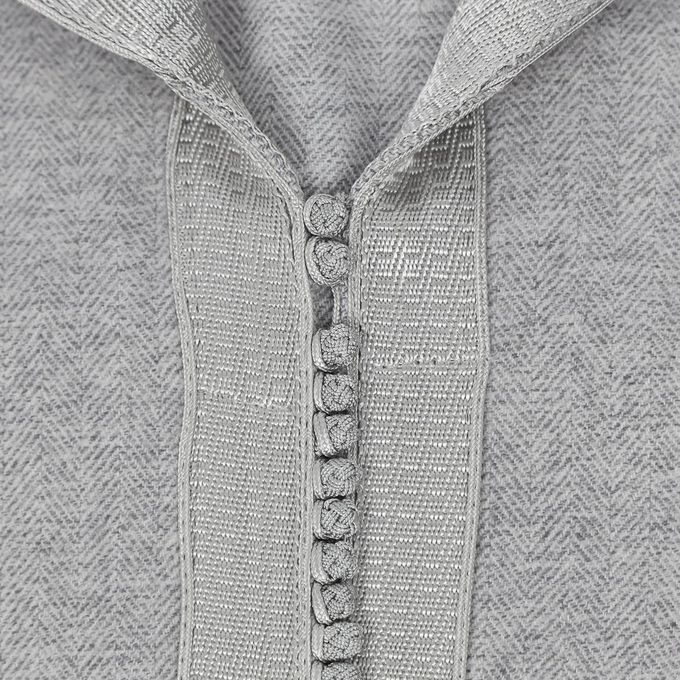 Jabador Maroc Djellaba Flanelle Garçon haute qualité - Gris clair