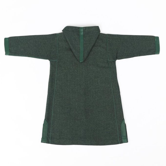 Jabador Maroc Djellaba Flanelle Garçon haute qualité - vert