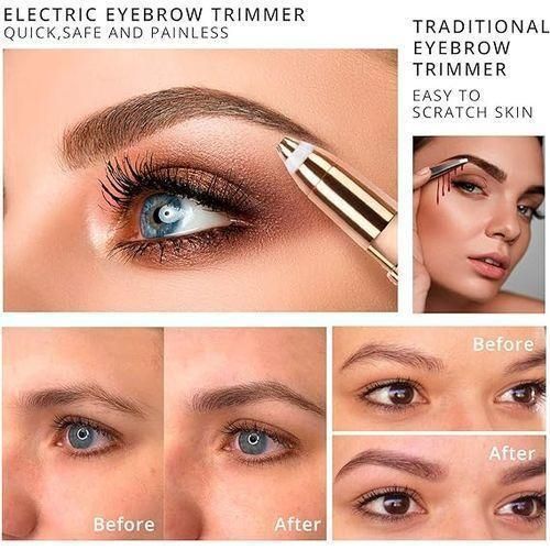 Épilateur Multifonction pour Femme, Sourcils, Visage et Corps, Rasoir 2 en 1
