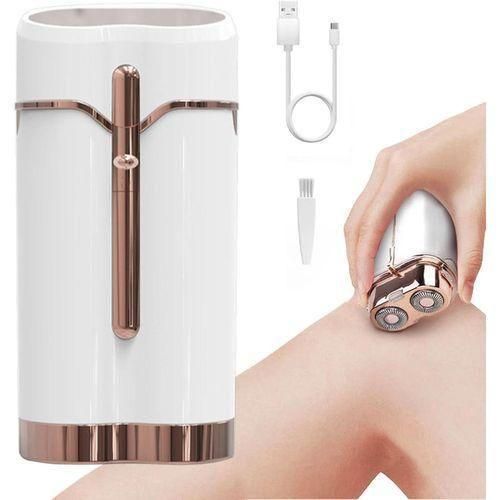 Épilateur électrique indolore pour le visage et corps, Rasoir rechargeable pour femmes