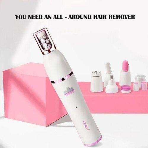 Kemei Kit de Rasage et Épilation 7En1 Rasoir Épilateur Électrique Multifonctionnel pour Femmes
