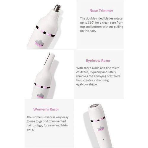 Kemei Kit de Rasage et Épilation 7En1 Rasoir Épilateur Électrique Multifonctionnel pour Femmes