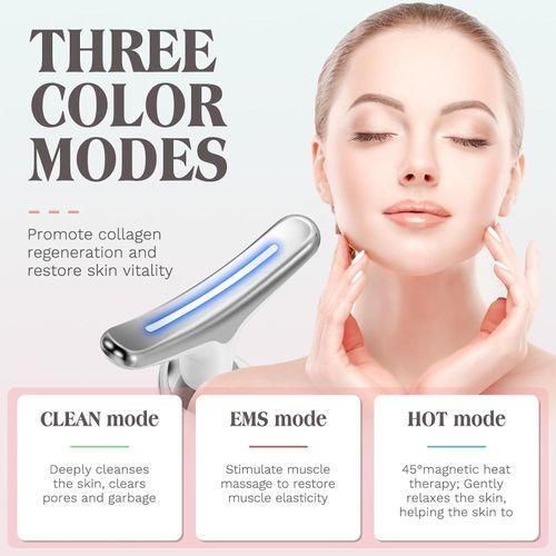 Massage anti rides anti age Massage visage cou double menton, lumière LED - soin de peau à domicile