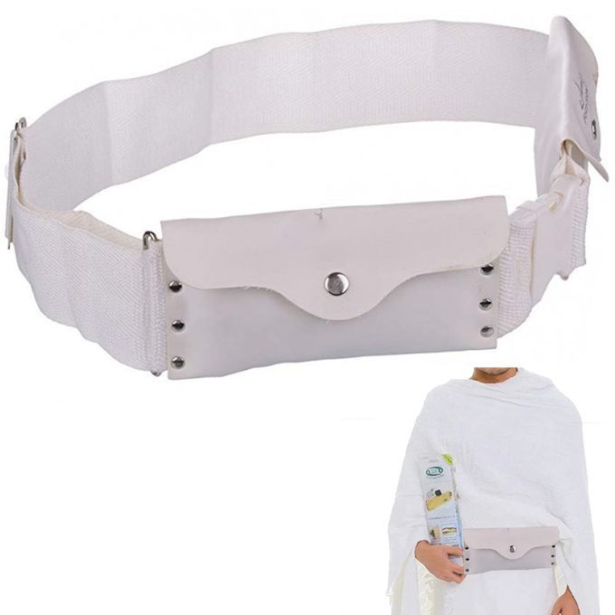 Jabador Maroc Ceinture Pour Hajj & Umrah réglable avec double paquet, Hizam Al Ihram