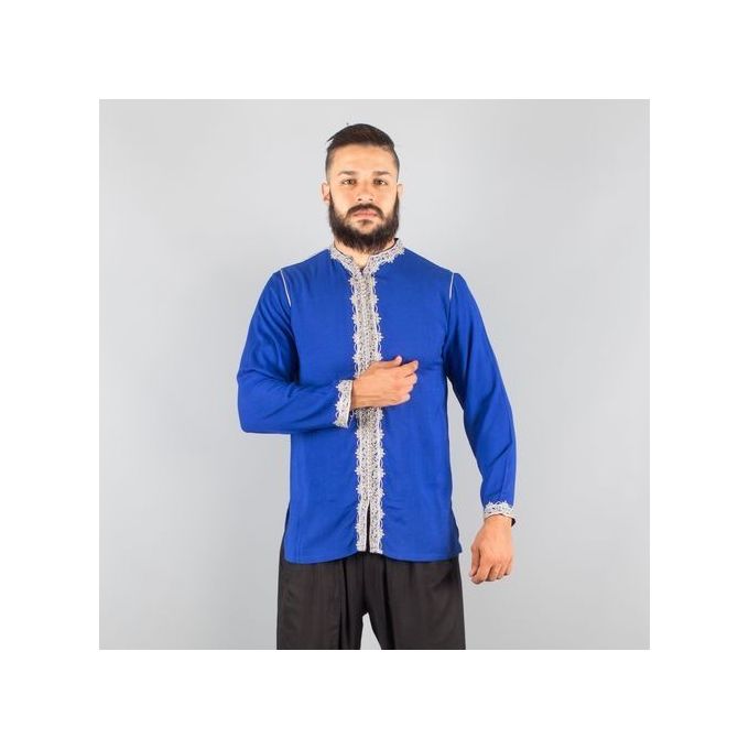Jabador Maroc Tunique KARAKONE -bleu roi.
