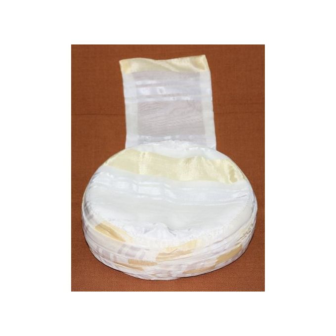 Jabador Maroc Razza شعرة faite a la main -blanc cassé et doré