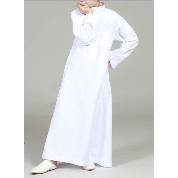 Jabador Maroc Qamis Garçon - Blanc.