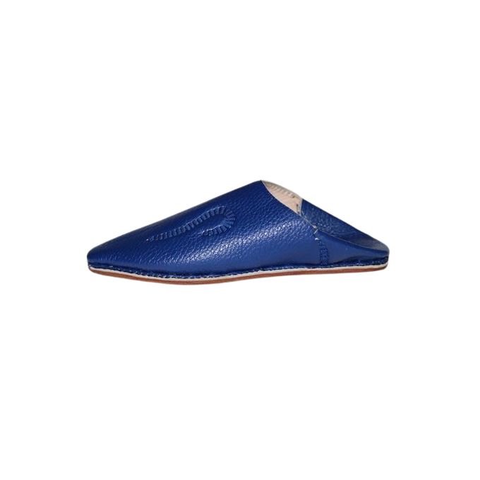 Jabador Maroc Babouche ROYALE garçon - bleu roi.