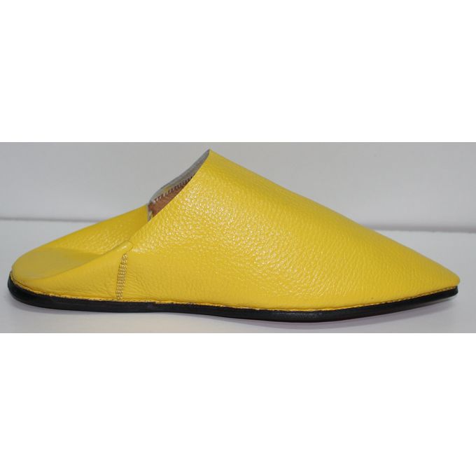 Jabador Maroc Babouche ROYALE 100/100cuir - jaune