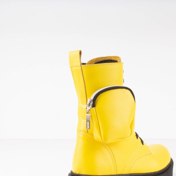 Jabador Maroc Bottines femme qualité supérieure -Jaune